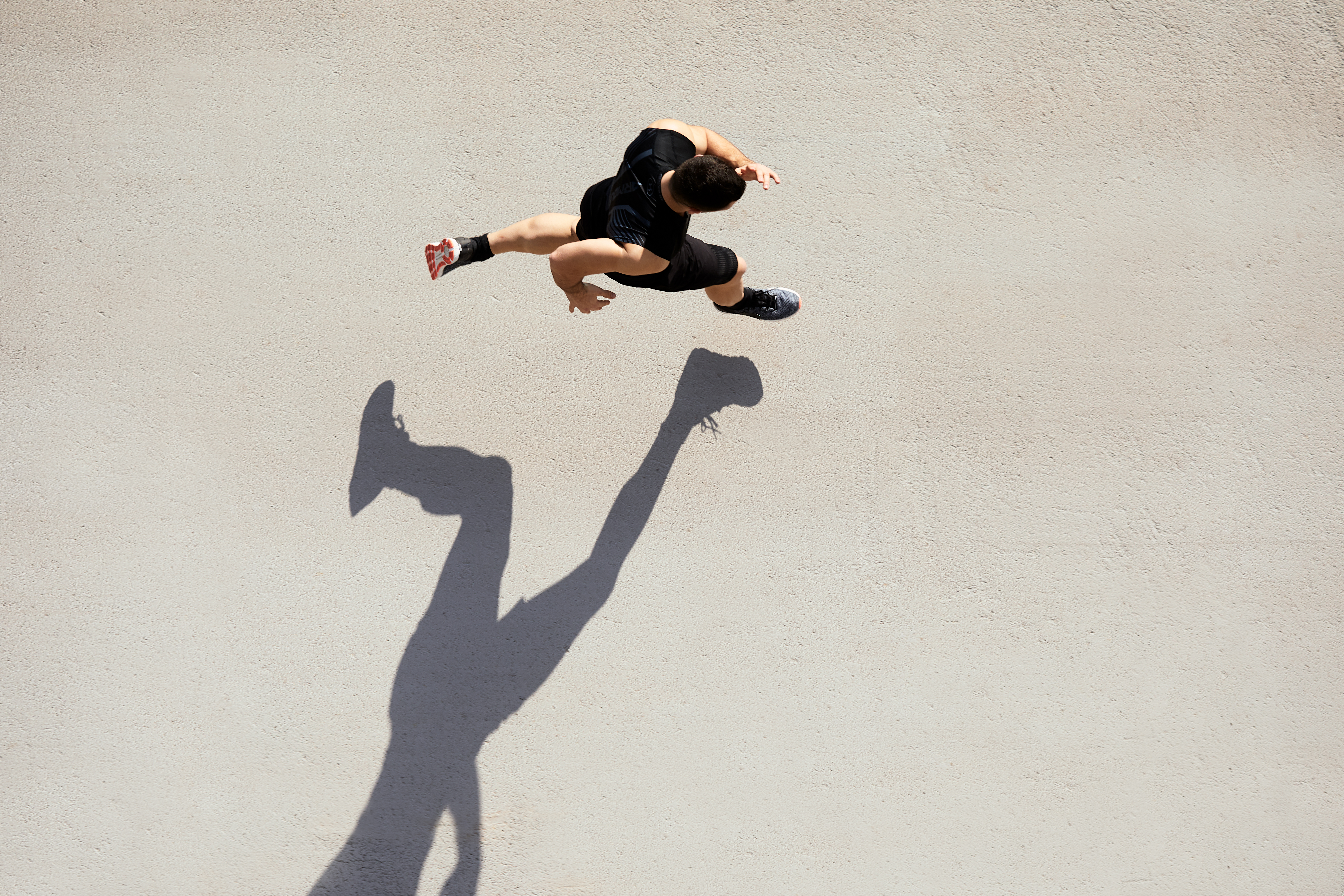 Man running to get fit for fertility